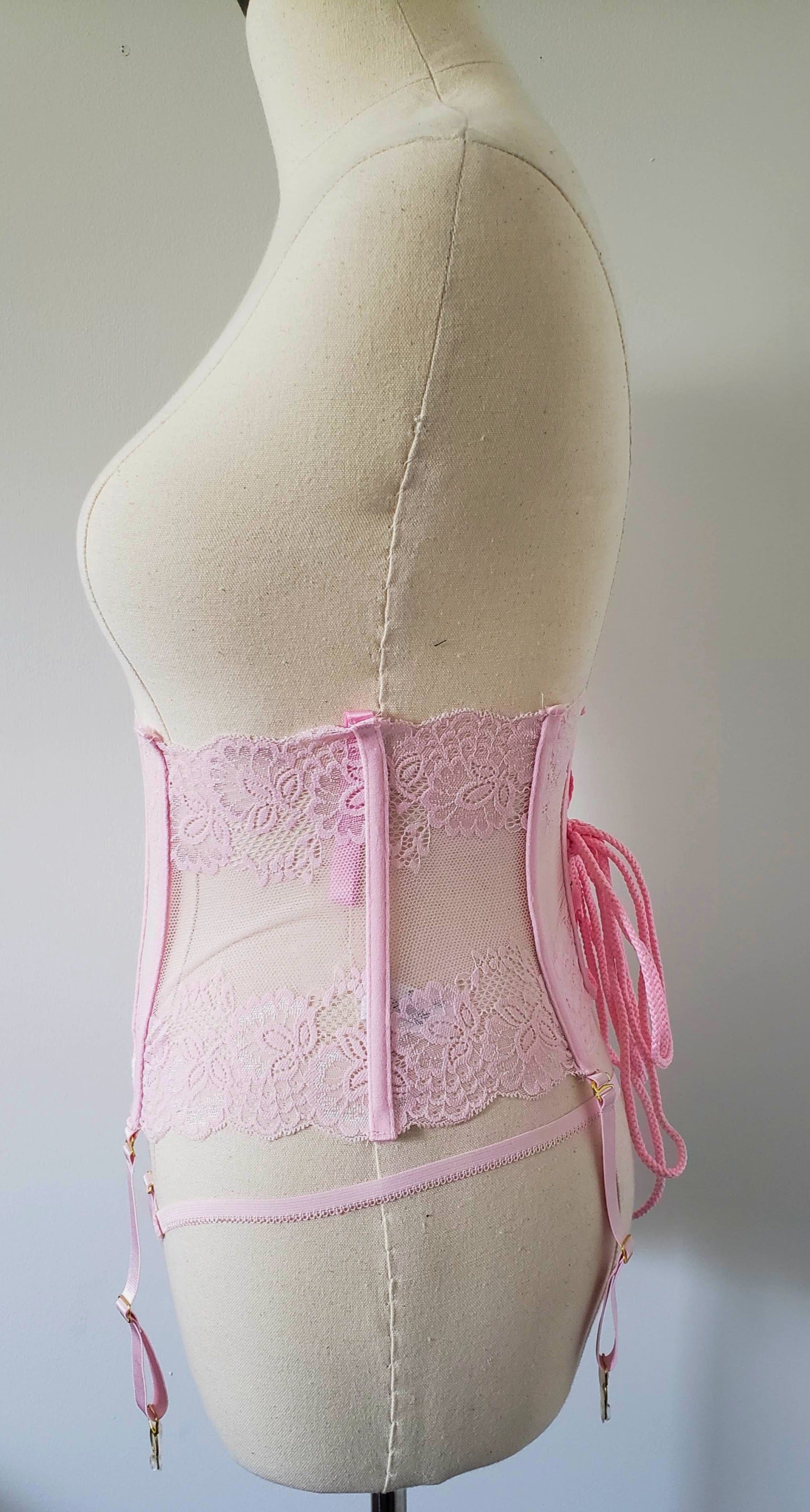 Lace Cincher in Blush image 6