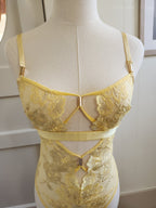 Daffney Embroidered Teddy in Buttercup image 3