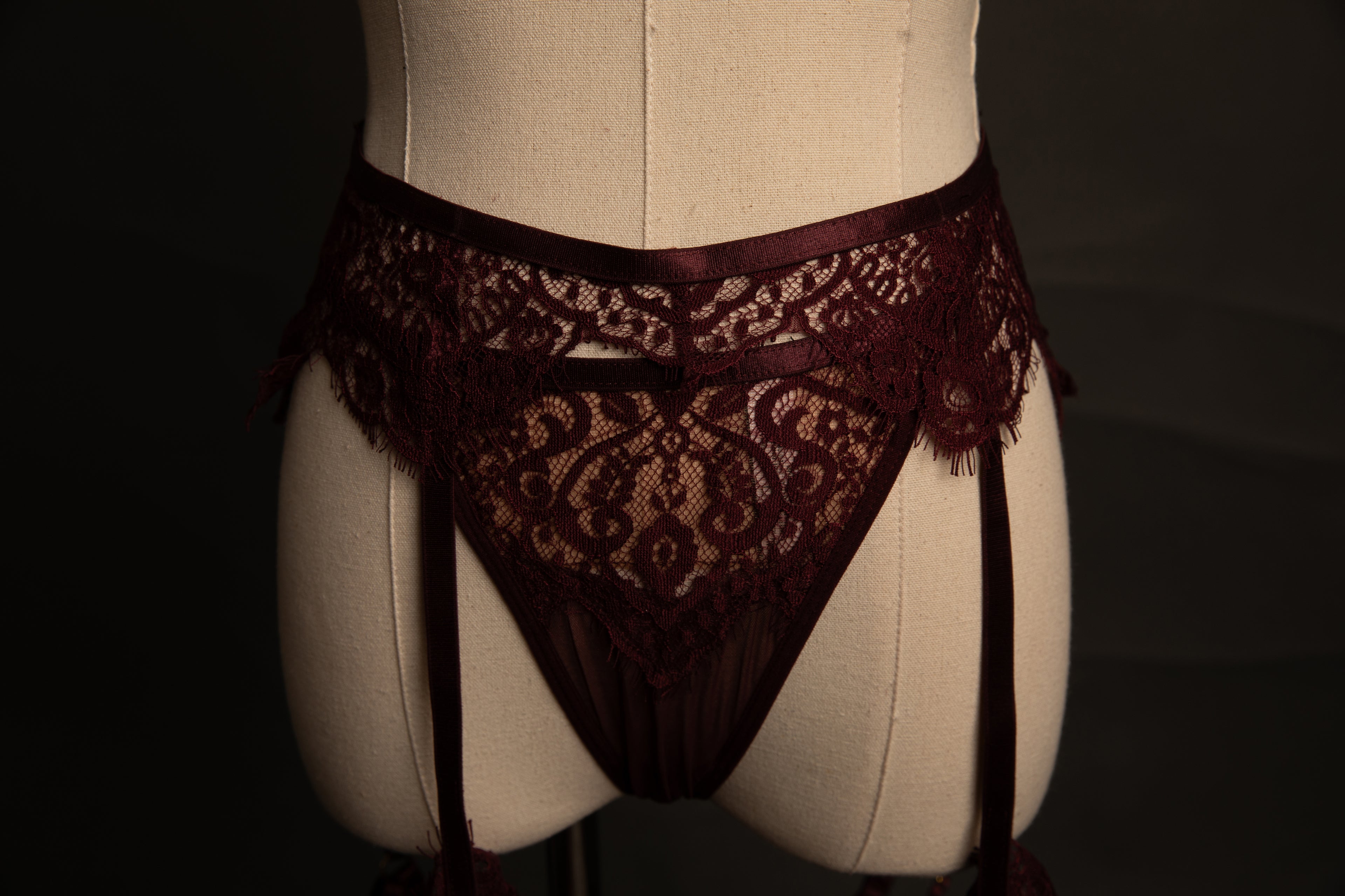 Kinsley Burgundy Lace Set