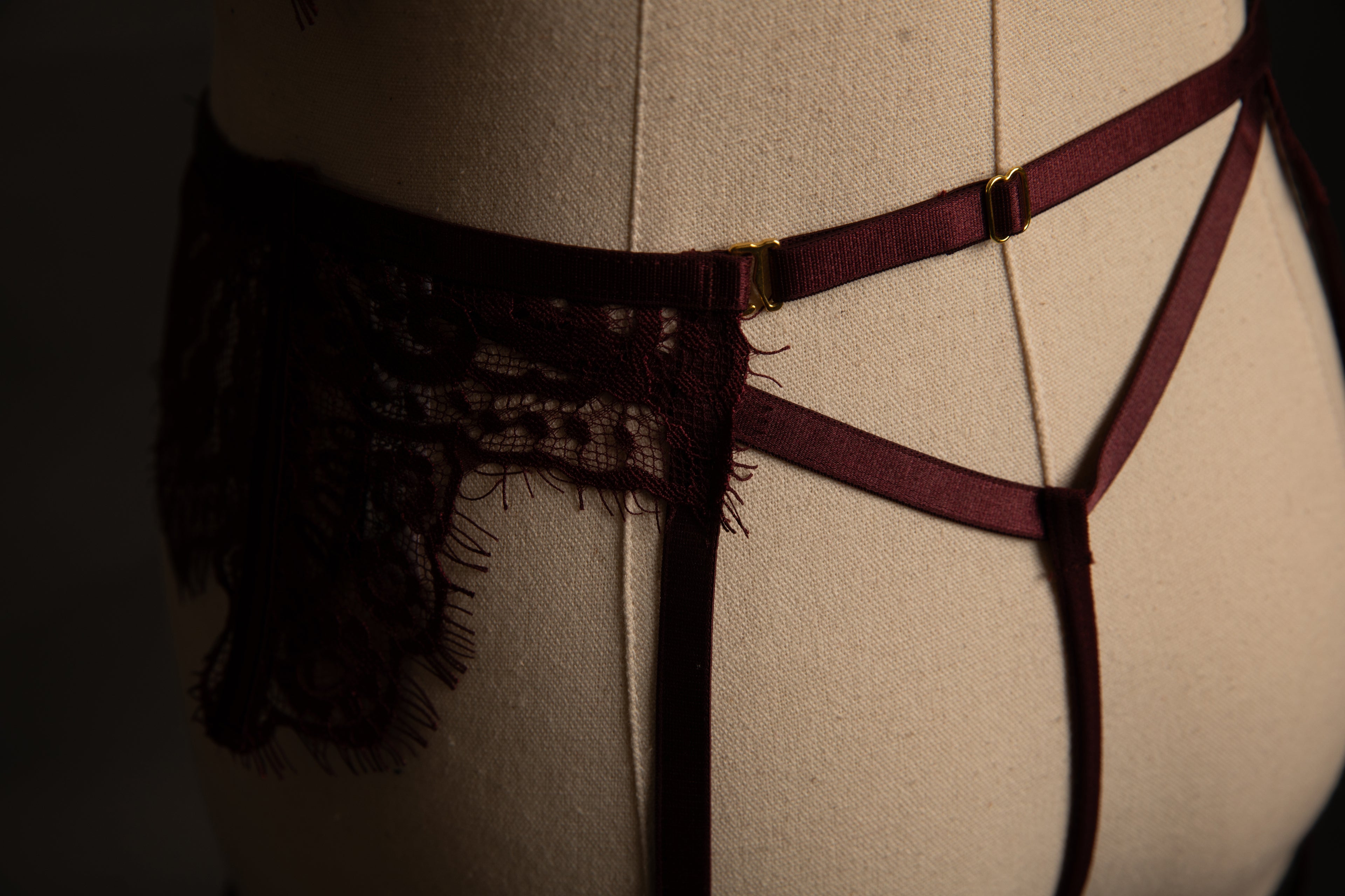 Kinsley Burgundy Lace Set