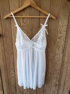Strappy White Babydoll Set image 1