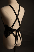 Sadie Plunge Teddy in Black