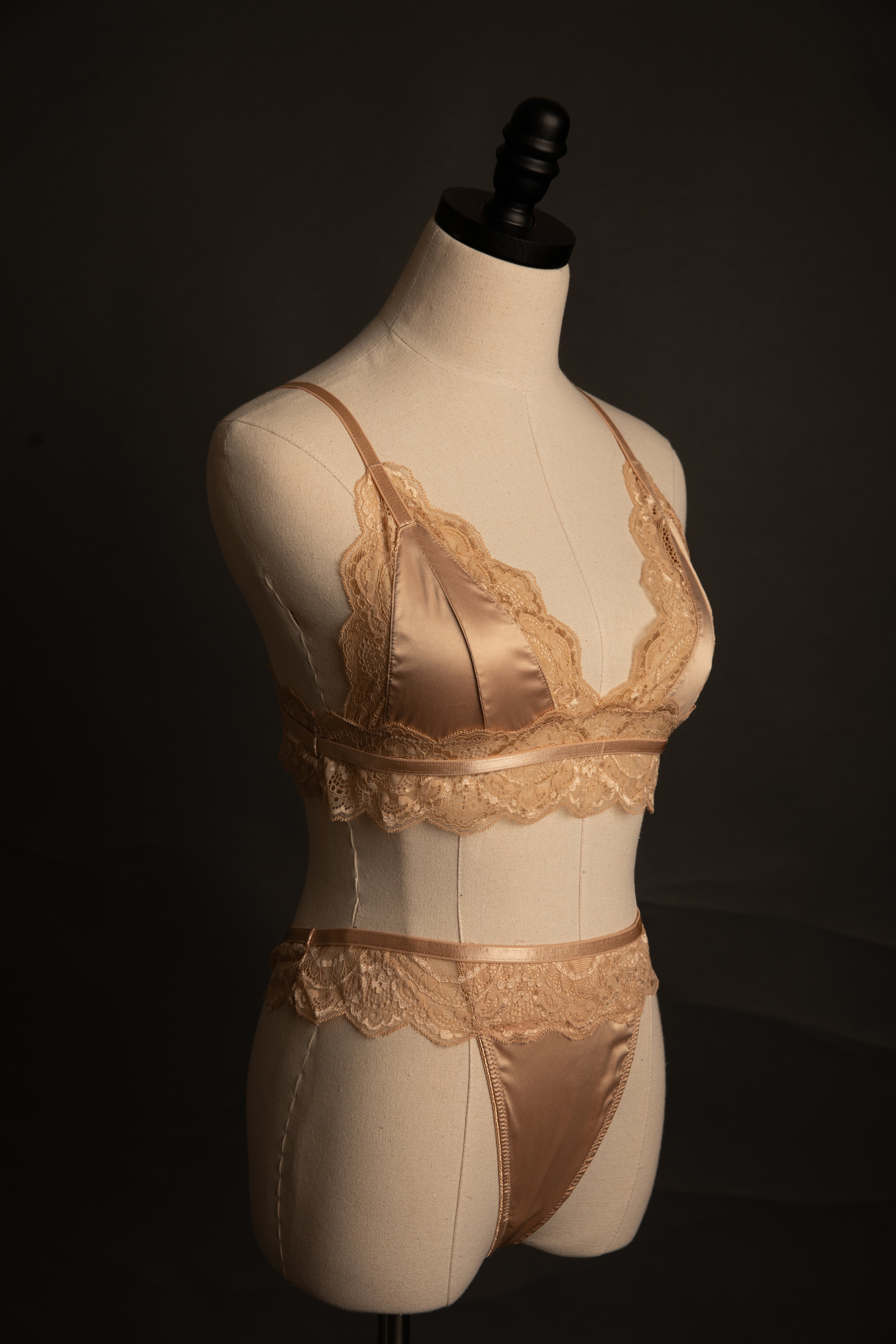 Laura Bralette in Frosted Almond