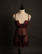 Kinsley Babydoll in Burgundy