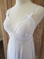 Strappy White Babydoll Set image 7