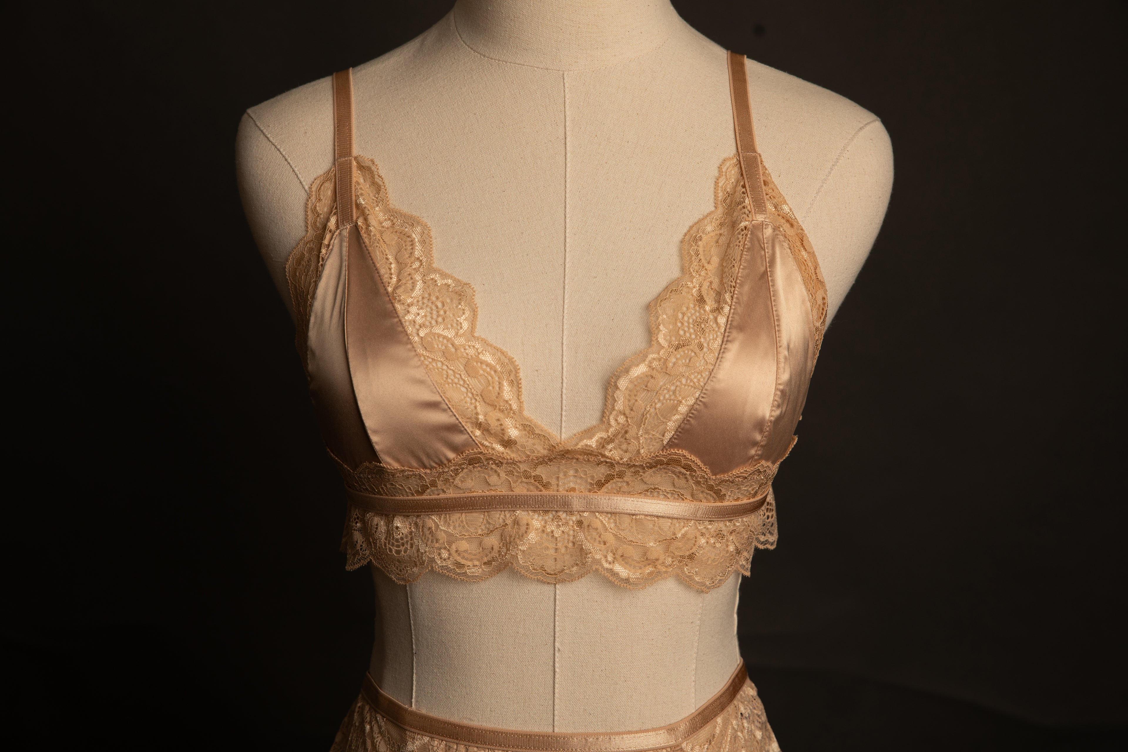 Laura Bralette in Frosted Almond