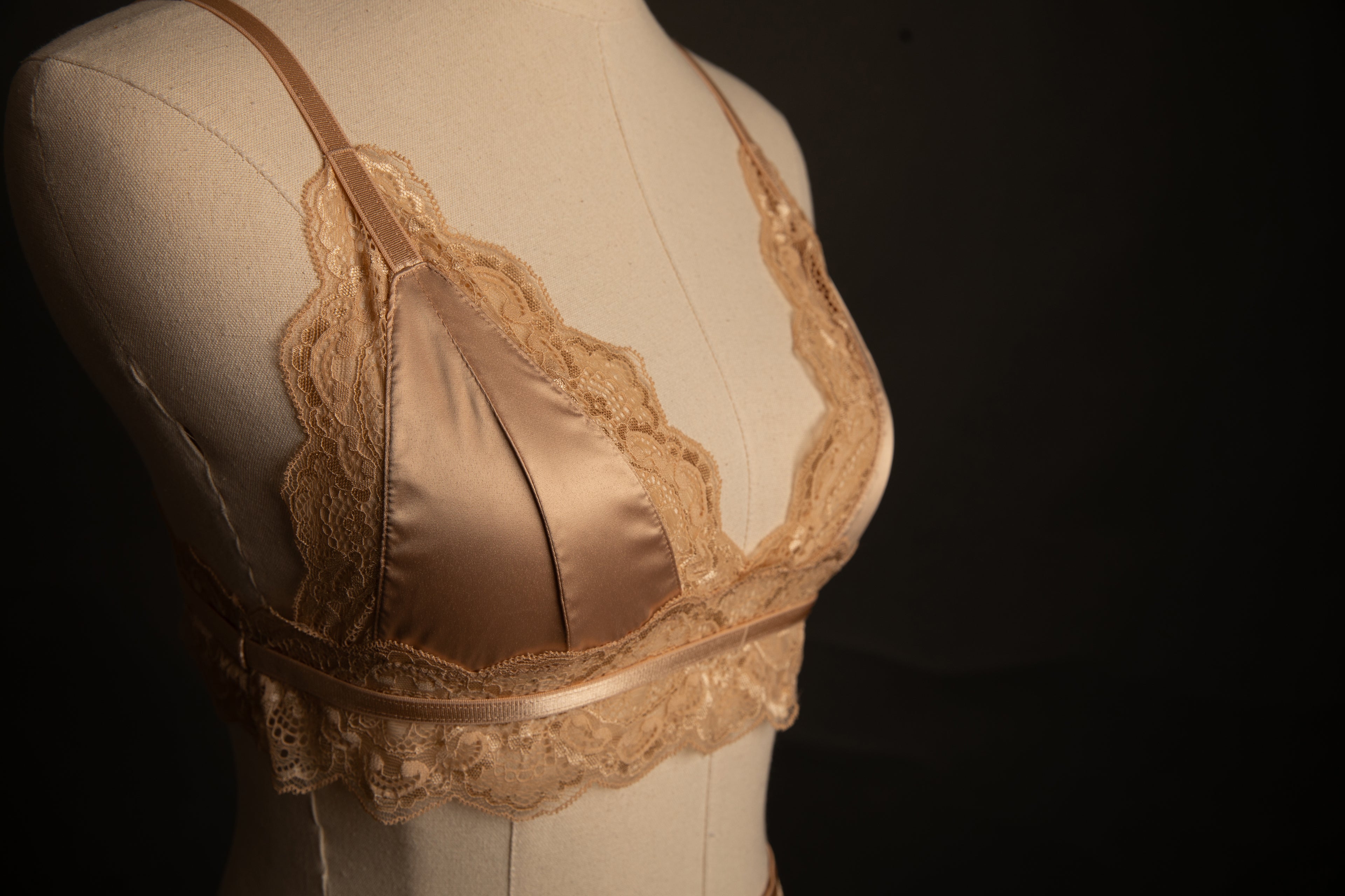 Laura Bralette in Frosted Almond