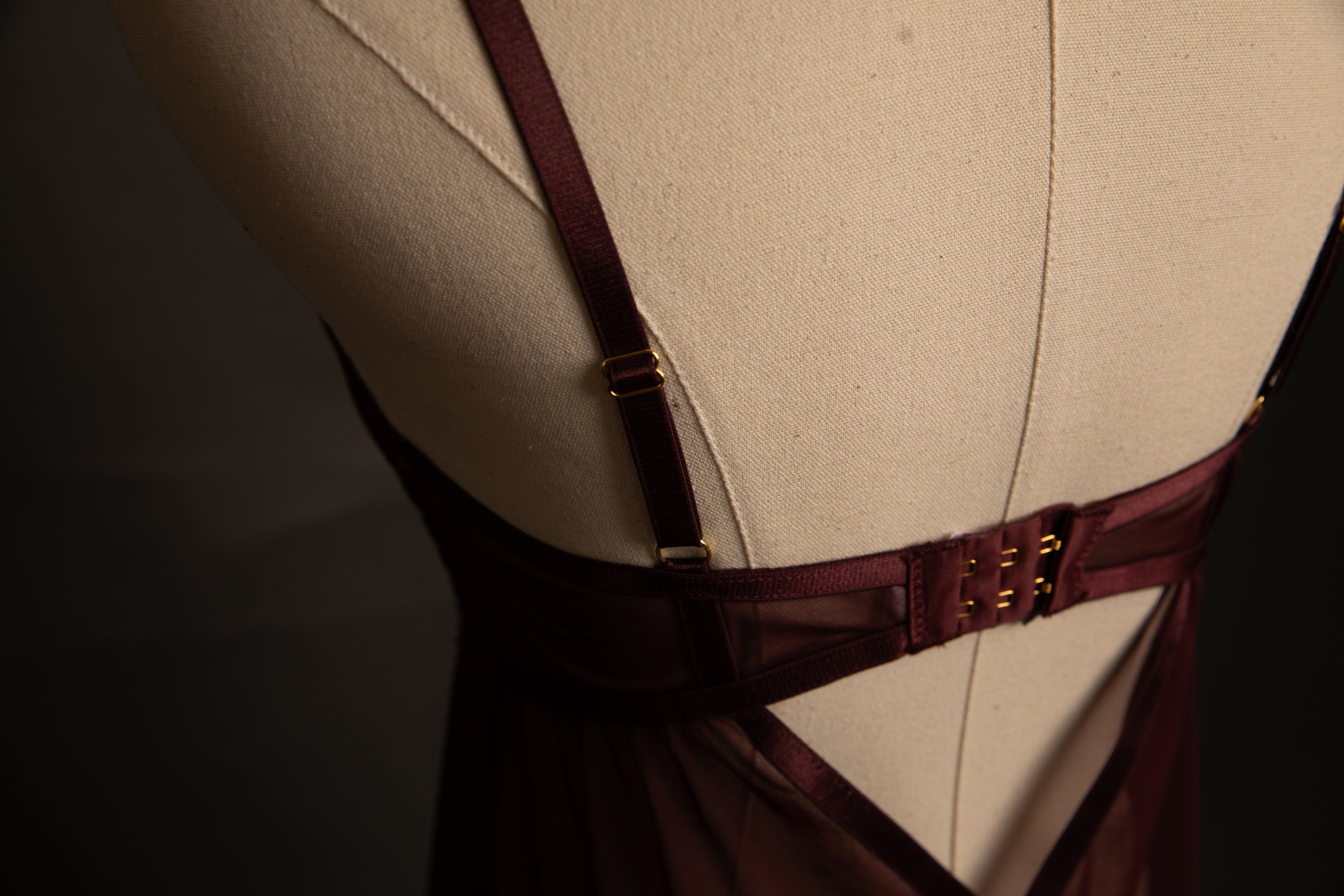 Kinsley Babydoll in Burgundy