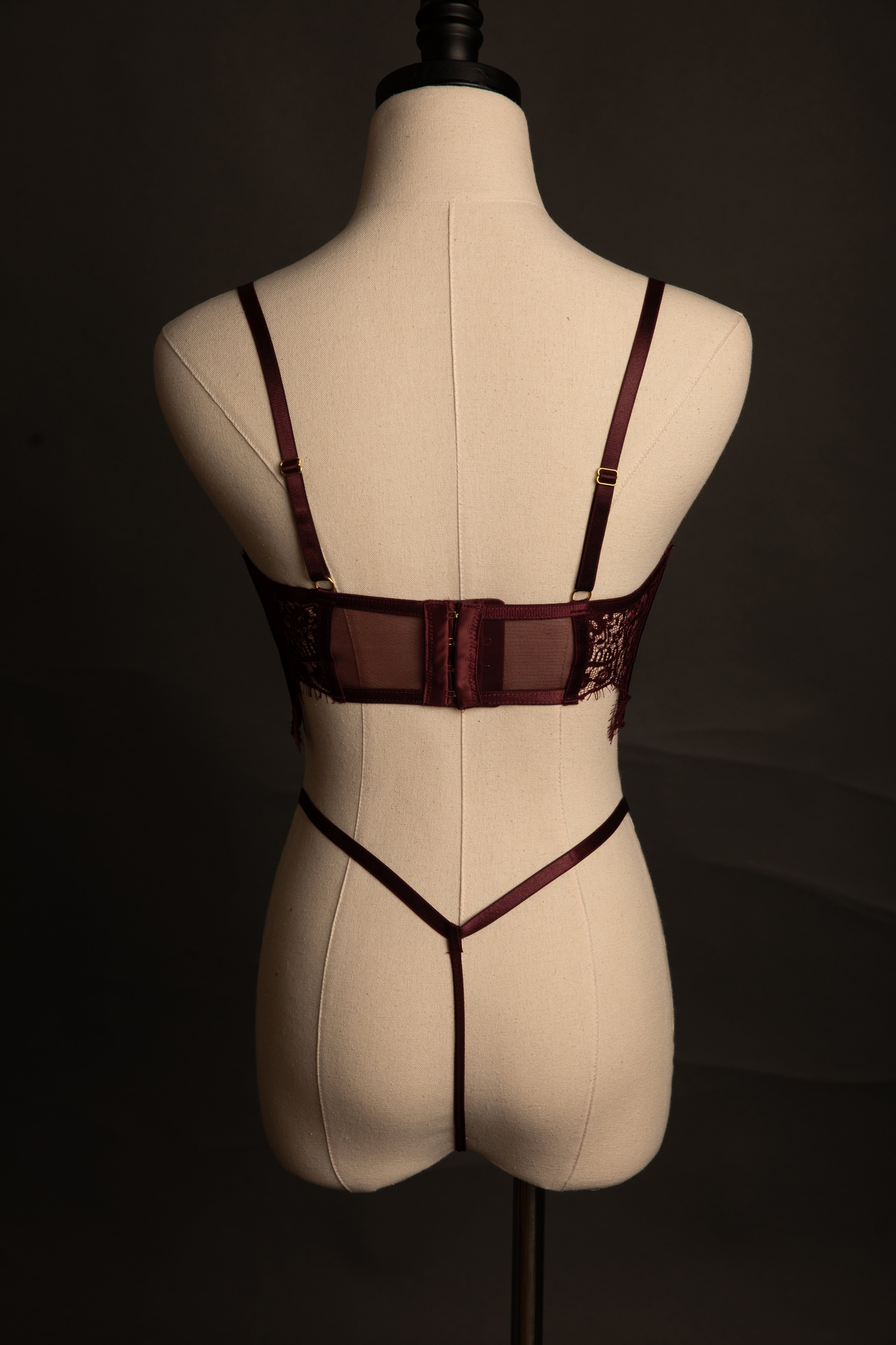 Kinsley Burgundy Lace Set