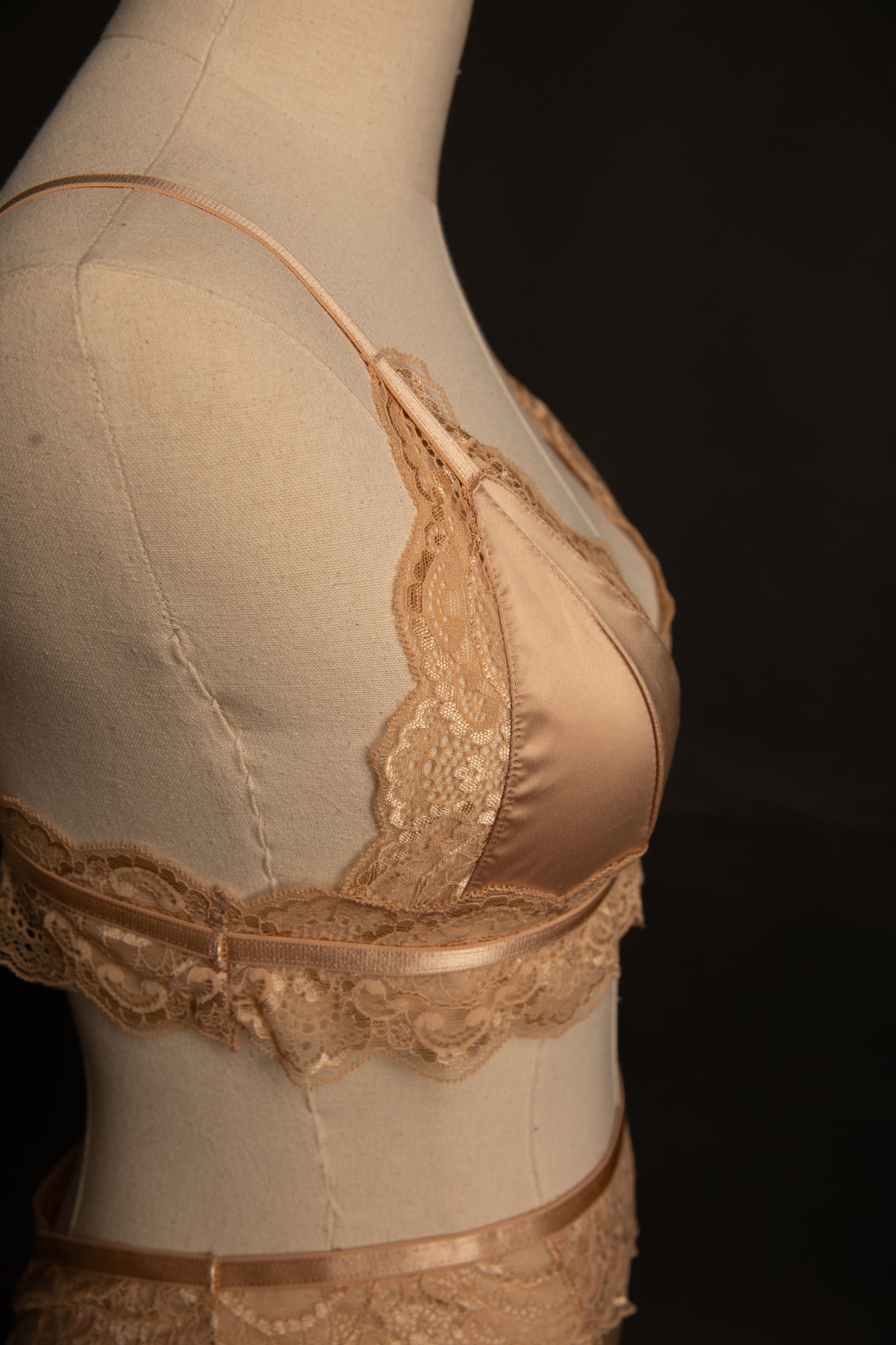 Laura Bralette in Frosted Almond