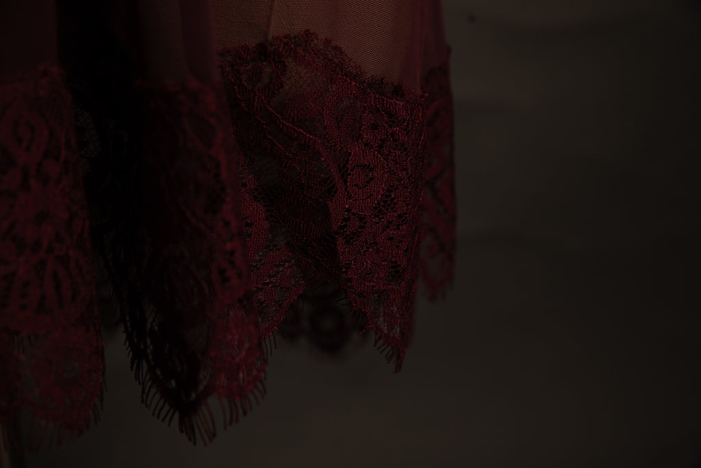 Kinsley Babydoll in Burgundy