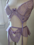 Lavendula Lace Garter Set image 0