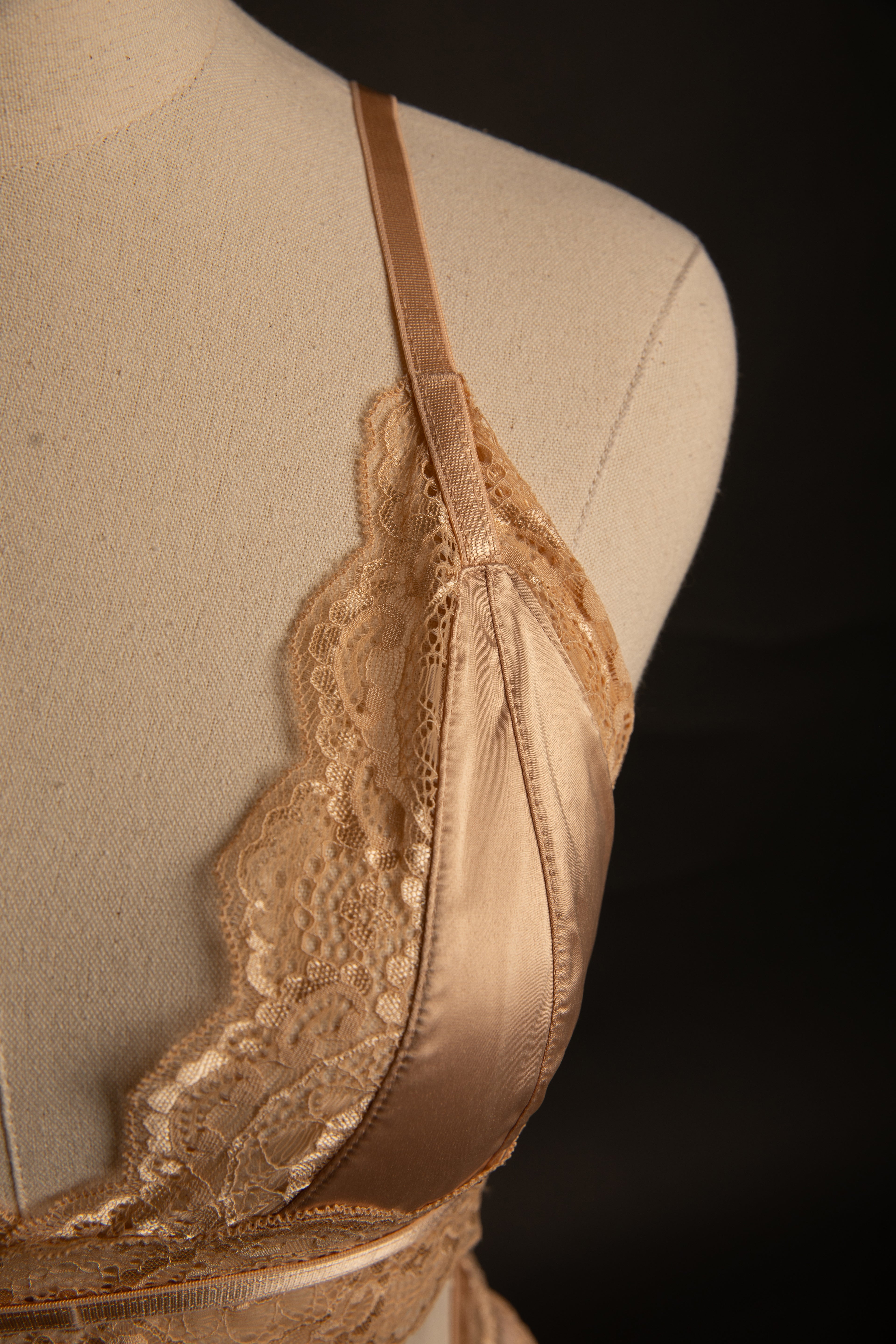 Laura Bralette in Frosted Almond