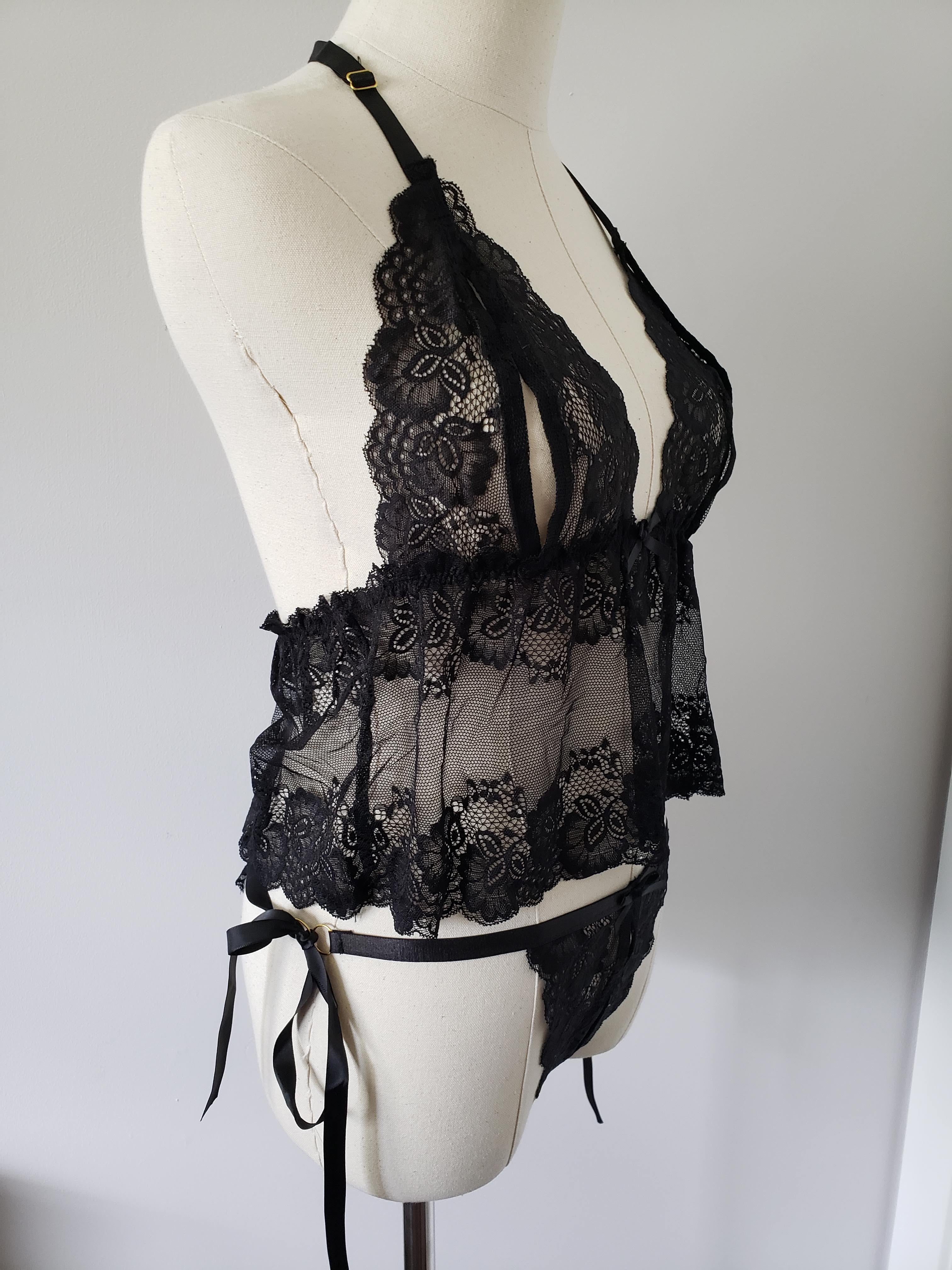 Gigi Baby Doll Set in Black image 2