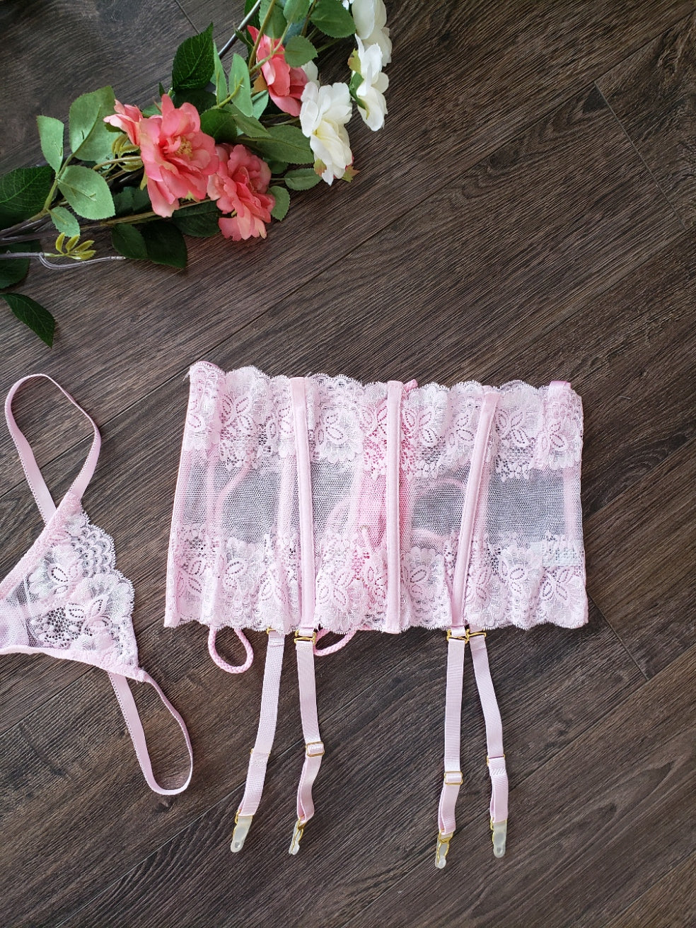Lace Cincher in Blush image 8