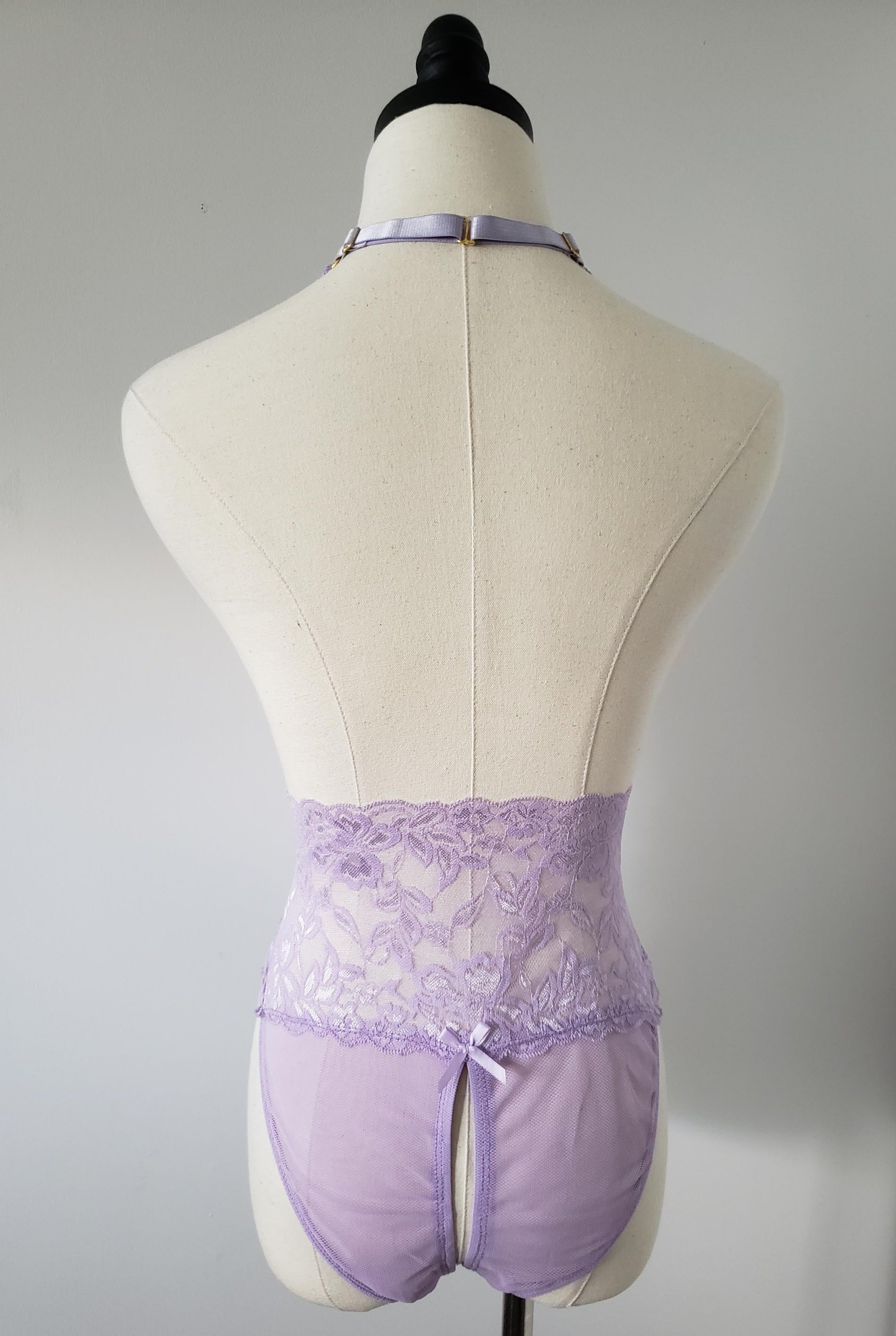 Lace Band Teddy in Purple-Diva Plus image 2