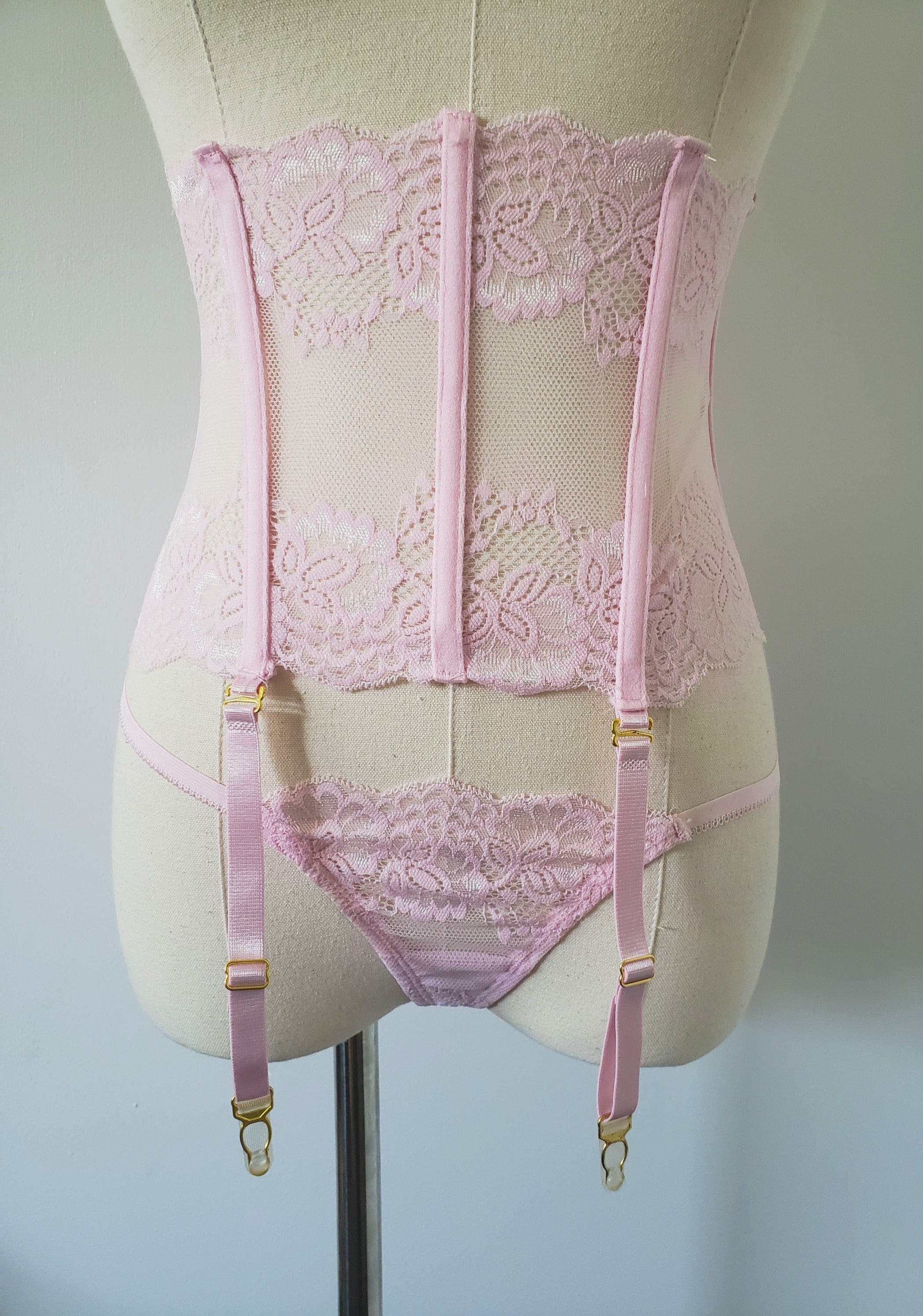 Lace Cincher in Blush image 0