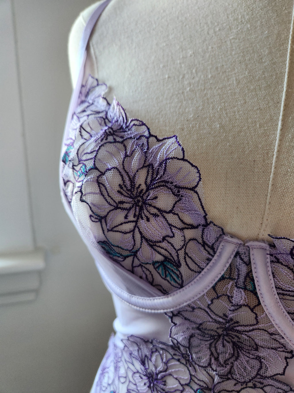 Lavendula Embroidered Teddy image 1