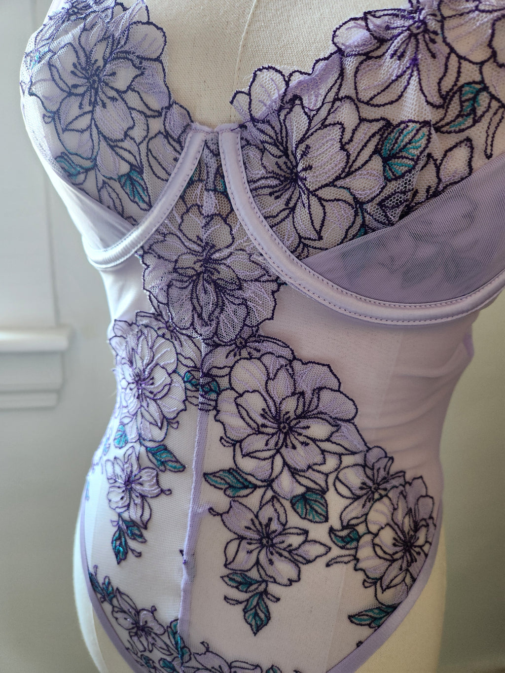 Lavendula Embroidered Teddy image 2