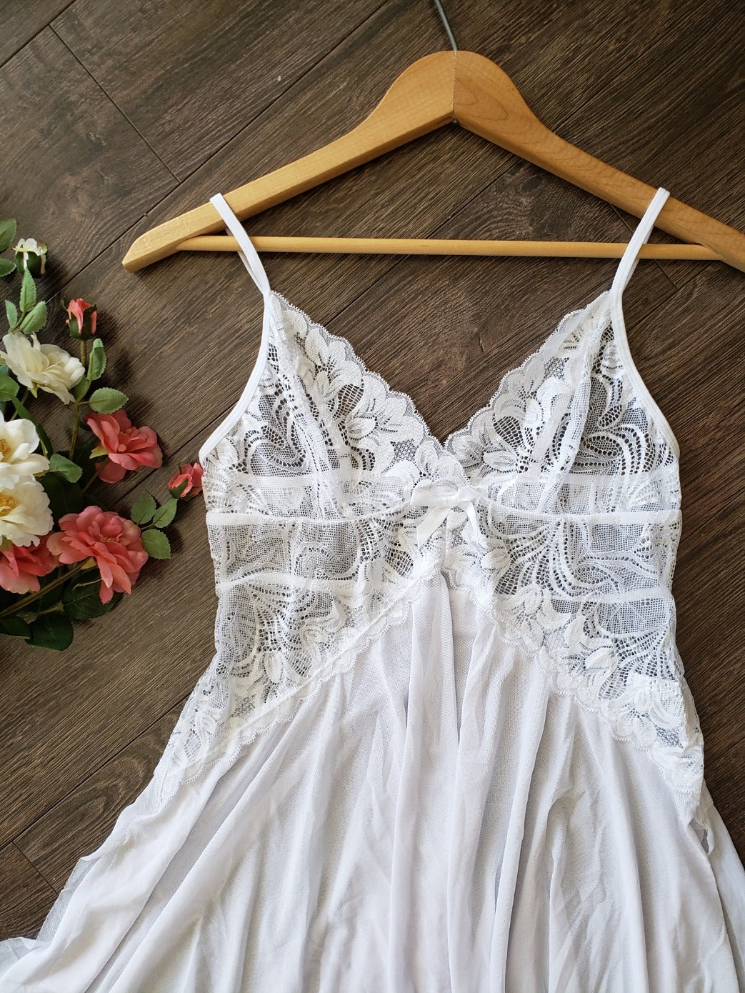 White Lace Babydoll Set image 6