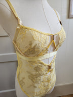 Daffney Embroidered Teddy in Buttercup image 2