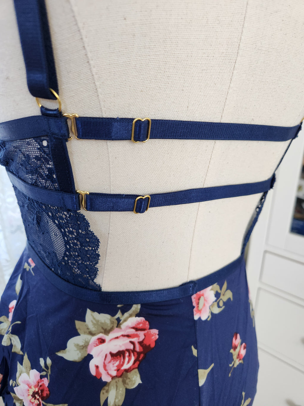 Naeva Romper in Navy Floral image 6