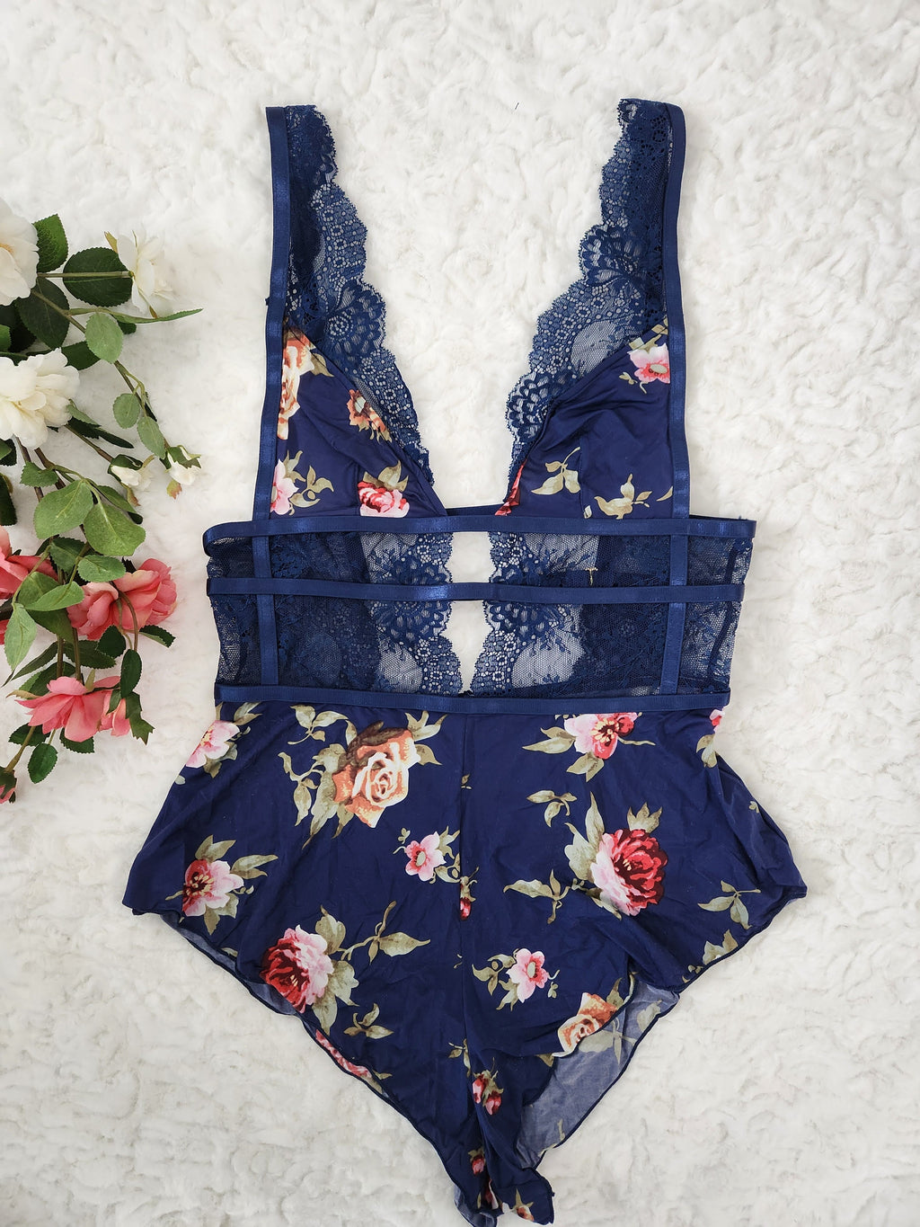 Naeva Romper in Navy Floral image 0