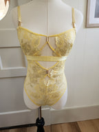 Daffney Embroidered Teddy in Buttercup image 1