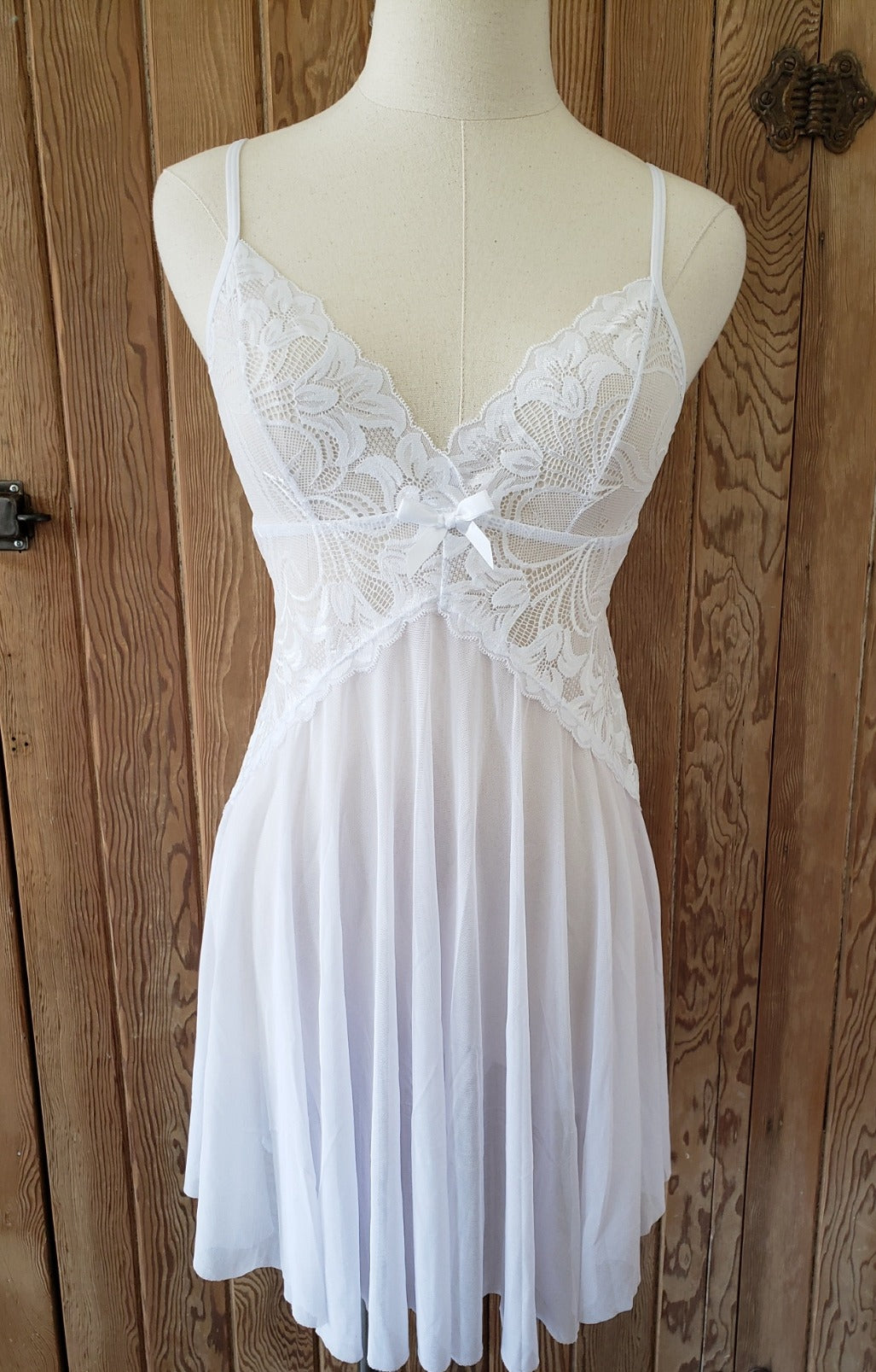 White Lace Babydoll Set image 4